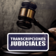 transcripciones de audio a texto en derecho